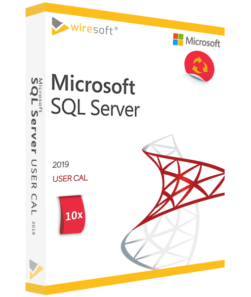 Microsoft SQL Server 2019 - 10 Pack User CALs
