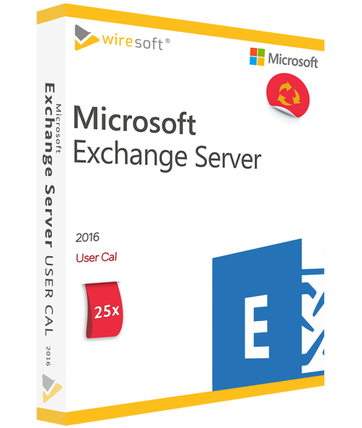 Microsoft Exchange Server 2016 - 25 Pack User CAL